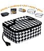 Color:Houndstooth - Image 3 - Portable Mini Oven and Food Warmer Houndstooth Print Lunch Bag