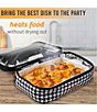 Color:Houndstooth - Image 5 - Portable Oven and Food Warmer Casserole Carrier Houndstooth Print Expandable Tote Bag