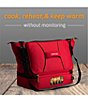 Color:Red - Image 6 - Portable Oven and Food Warmer Casserole Carrier Expandable Tote Bag