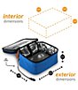 Color:Blue - Image 3 - Portable Oven and Food Warmer Expandable Lunch Tote Bag 12V Car Plug