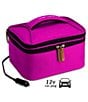Color:Pink - Image 6 - Portable Oven and Food Warmer Expandable Lunch Tote Bag 12V Car Plug