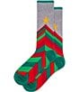 Hot Sox Chevron Tree Socks, Color:Grey - Image 2