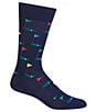 Color:Navy - Image 2 - Novelty Golf Crew Socks