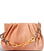 Color:Apricot - Image 2 - Chill Vegan Leather Framed Clutch
