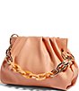 Color:Apricot - Image 4 - Chill Vegan Leather Framed Clutch
