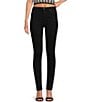 Color:Black - Image 1 - Barbara High Waisted Clean Hem Skinny Jeans