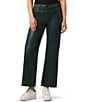 Color:Coated Scarab - Image 1 - Hudson Rosie Coated High Rise Wide Leg Ankle Jeans