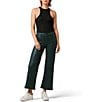 Color:Coated Scarab - Image 3 - Hudson Rosie Coated High Rise Wide Leg Ankle Jeans