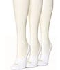 Color:White - Image 1 - Air Cushion Breathable Liner Socks, 3 Pack
