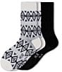 HUE Argyle Stripe Boot Crew Socks, 2-Pack - Image 5