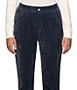 HUE Chenille Denim High Rise Straight Leg Pants - Image 5