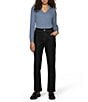 HUE Crosshatch Denim Straight Leggings - Image 4