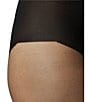 HUE Dotted Back Seam Sheer Control Top Tights, Color:Black - Image 4
