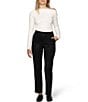 HUE Faux Suede Metallic Trouser Leggings - Image 4