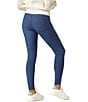 HUE Fleece Lined Denim Jeggings, Color:Medium Wash - Image 2