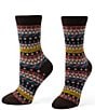 HUE Geo Stripe Boot Crew Sock, 2 Pack - Image 2