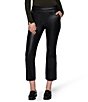 HUE Leatherette Cropped Boot Cut Leggings - Image 1