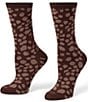HUE Leopard Crew Socks, 3 Pack - Image 2