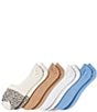 HUE Leopard Print Sneaker Liner Socks, 4 Pack - Image 1