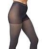 HUE Metallic Shimmer Opaque Tights, Color:Silver - Image 2