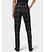HUE Plaid Pull-On Mid Rise Trouser Leggings, Color:Brown/Black - Image 2
