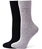 HUE Pointelle Argyle Boot Crew Sock, 2 Pack - Image 1