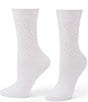 HUE Pointelle Argyle Boot Crew Sock, 2 Pack - Image 5