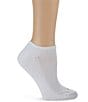 HUE Sport Massaging Liner Socks, 6 Pack, Color:White - Image 1