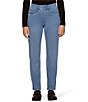 HUE Stovepipe Ultra Soft Denim Mid Rise Straight Let Pants - Image 3