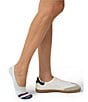 HUE Stripe Print Sneaker Liner Socks, 4 Pack - Image 4