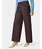 HUE Suede Wide Leg Pant, Color:Coffee Bean - Image 3