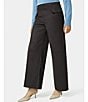 HUE Suede Wide Leg Pant, Color:Black - Image 3