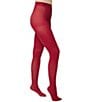HUE Super-Opaque Control Top Tights, Color:Jester Red - Image 1