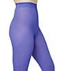 HUE Super-Opaque Control Top Tights, Color:Royal Blue - Image 2