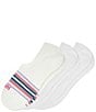 HUE The Perfect Sneaker Stripe Liner Socks, 3 Pack - Image 2