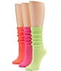 Color:Neon - Image 1 - The Slouch Sock 3pk