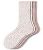 HUE Tweed Ribbed Crew Socks, 2-Pack - Image 1