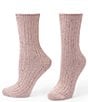 HUE Tweed Ribbed Crew Socks, 2-Pack - Image 4