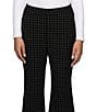 HUE Windowpane Modern Kick Flare Pants - Image 5