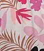 Color:White - Image 3 - Knit Floral Print Bermuda Sleep Shorts