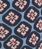 Color:Bel Air Blue - Image 4 - Soft Knit Medallion Print Sleep Capri