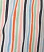 Color:White - Image 4 - Soft Knit Striped Sleep Capri