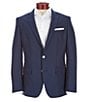 Color:Navy - Image 1 - Classic Fit Solid Wool Sport Coat