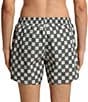 Hugo Boss Aaron Stacked-Logo Check Print 4.72#double; Inseam Swim Trunks - Image 2