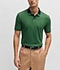 Color:Open Green - Image 1 - BOSS Slim-Fit Phillipson 116 Short Sleeve Polo Shirt