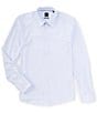 Color:Light Blue - Image 1 - BOSS Slim Fit Stretch P-Roan Long Sleeve Woven Shirt