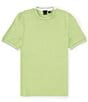 Color:Open Green - Image 1 - BOSS Slim Fit Tessler Short Sleeve T-Shirt