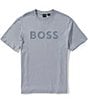 Hugo Boss BOSS Structure Logo Short Sleeve T-Shirt - Image 1