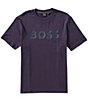 Hugo Boss BOSS Structure Logo Short Sleeve T-Shirt - Image 1
