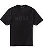 Hugo Boss BOSS Structure Logo Short Sleeve T-Shirt - Image 2